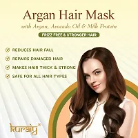 KURAIY Argan Oil Evaporation-free Mask Repair Dry Hair Damaged Split End Hair Smooth Professional Hair Mask PACK OF 1-thumb2