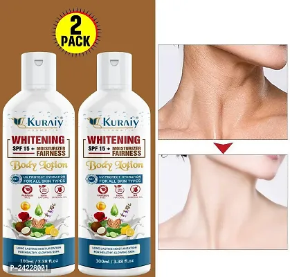 KURAIY Whitening Moisturizing Chicken Skin  Body Lotion Whitening Moisturizing Brightening Skin Lotion 100ml PACK OF 2-thumb0