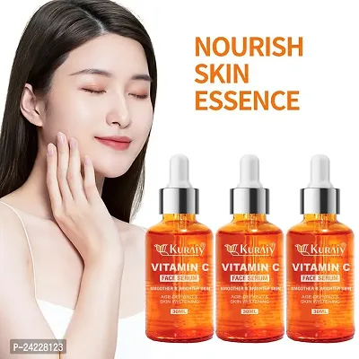 KURAIY Natural Vitamin C Professional Anti-Aging  Wrinkle Reducer-Skin Clearing Face Serum-Brightens Skin Tone, Reduces Wrinkes, Fine Line  Repairs Sun Damage PACK OF 3-thumb0