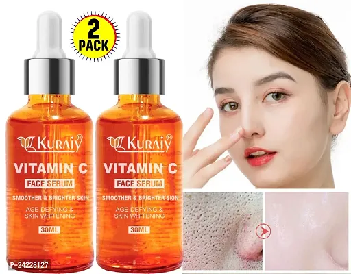 KURAIY Organic 100% Super Protection Skin Improved vitamin C Facial serum PACK OF 2