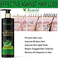 Kuraiy Natural Aloe Vera Shampoo 400ml Pack Of 2-thumb1