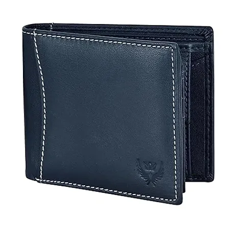LORENZ Bi-Fold RFID Blocking Leather Wallet for Men with Flap & Coin Pocket Feature| Soft Nappa Men?s Leather Wallet