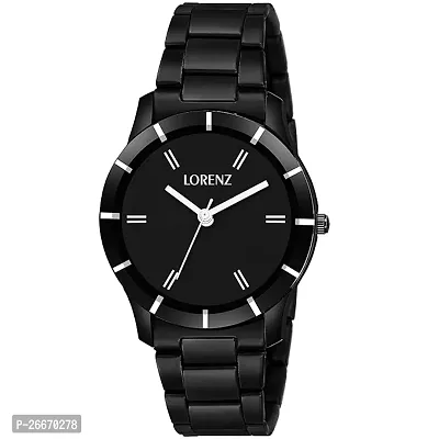 Stylish Black Metal Analog Watches For Women