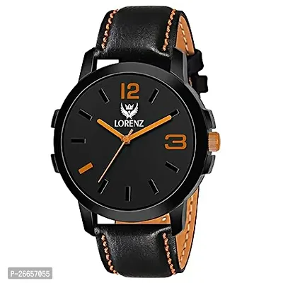 Stylish Men Genuine Leather Analog daily Use Watch-thumb0