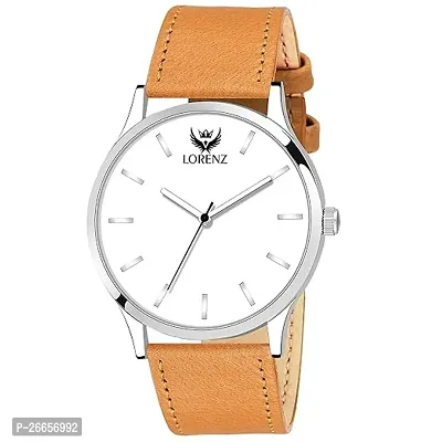 Stylish Men Genuine Leather Analog daily Use Watch