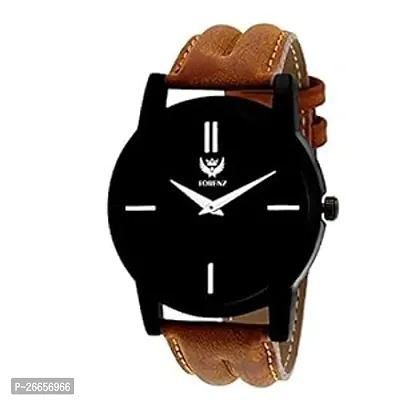 Stylish Men Genuine Leather Analog daily Use Watch-thumb0