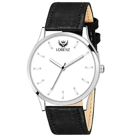 Stylish Men Genuine Leather Analog daily Use Watch