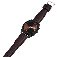 Lorenz Brown Dial  Brown Leather Strap Analogue Watch for Men  Boys |MK-407R-thumb1