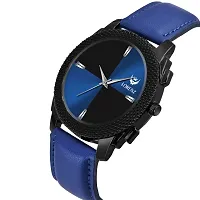 Lorenz Two Tone Dial  Blue Leather Strap Analogue Watch for Men | MK-408R-thumb3