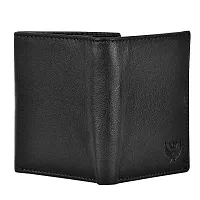 Lorenz TriFold Closure Black RFID Blocking Leather Wallet for Men with ID Slot | Soft Nappa Top Grain Menrsquo;s Leather Wallet | GL-13-thumb4