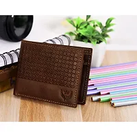 Blocking Genuine Crunch Leather Texture Wallet for Men | Brown Bi-Fold Wallet | Men's Wallet Purse | GL-43-thumb4