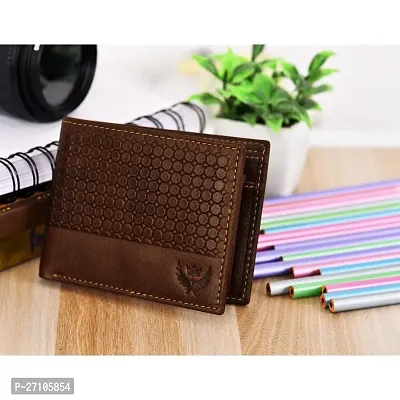 Blocking Genuine Crunch Leather Texture Wallet for Men | Brown Bi-Fold Wallet | Men's Wallet Purse | GL-43-thumb5