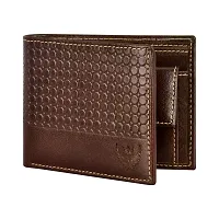 Blocking Genuine Crunch Leather Texture Wallet for Men | Brown Bi-Fold Wallet | Men's Wallet Purse | GL-43-thumb1