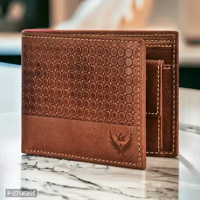 Blocking Genuine Crunch Leather Texture Wallet for Men | Tan Bi-Fold Wallet | Men's Wallet Purse | GL-44