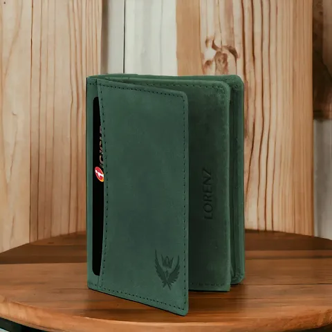 Stylish Leather Solid Two Fold Wallet For Men