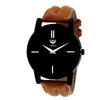 Lorenz Black Dial Watch  Brown Wallet Combo for Men and Boys | CM-1013WL-92-thumb1