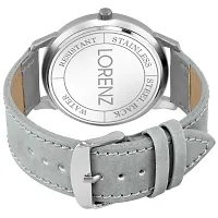 Lorenz Analog Silver Dial Day/Date Watch  Grey Wallet Combo for Men- CM-3028WL-25-thumb2