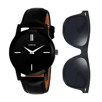 Lorenz Analogue Black Dial Mens Watch  Wayfarer Sunglasses Combo CM-103SN-thumb1