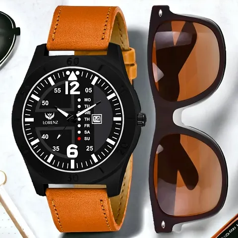 LORENZ Watch and Sunglasses Combo for Men- SN-001