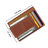 Classy Tan Crunch Leather Money Clip for Men-thumb3