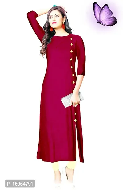 Trendy Rayon Kurti with Bottom Set for Women