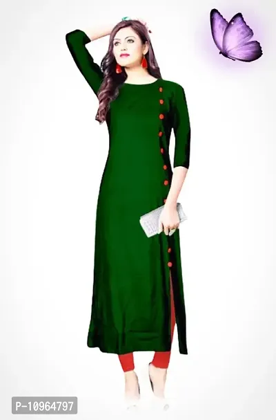 Trendy Rayon Kurti with Bottom Set for Women-thumb0