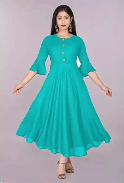 New Anarkali Rayon kurta for women