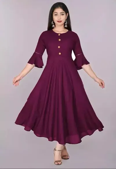 New Anarkali Rayon kurta for women