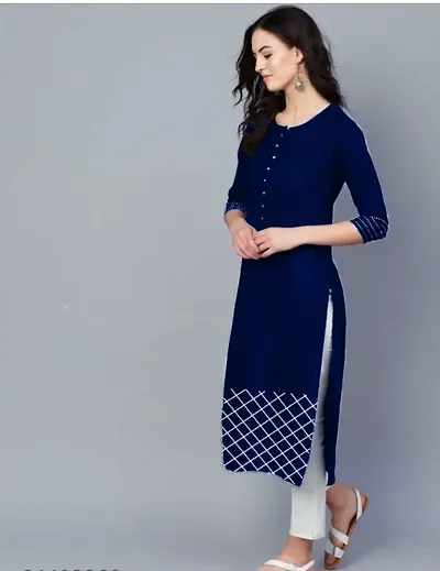 Stylish Viscose Self Pattern Kurti For Women