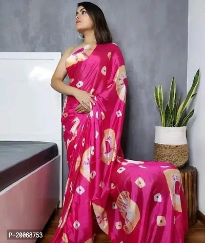 Stylish Fancy Designer Silk Blend Saree With Blouse Piece For Women-thumb0