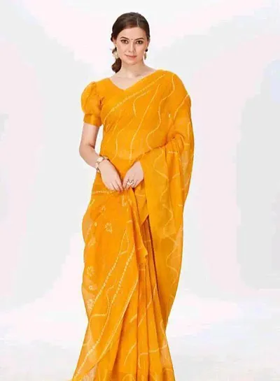 New In Cotton Saree with Blouse piece 