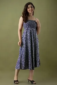 Kharoliya Women Maxi Blue Dress-thumb2