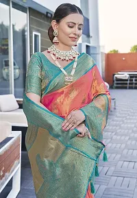 Classic Tissue Saree with Blouse piece for Women-thumb1