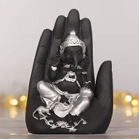 Ganesha Idol with Diwali Aarti Scroll,3D Greeting Card,and 10 Diyas (Gift Pack of 13)-thumb3