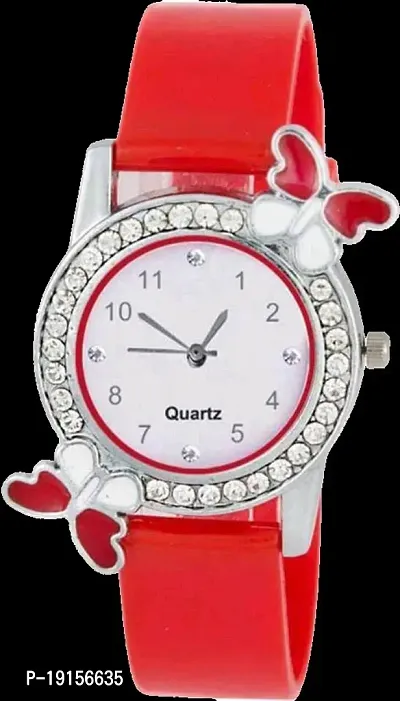 Stylish Red Metal Analog Watches For Women-thumb0