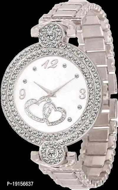 Stylish Silver Metal Analog Watches For Women