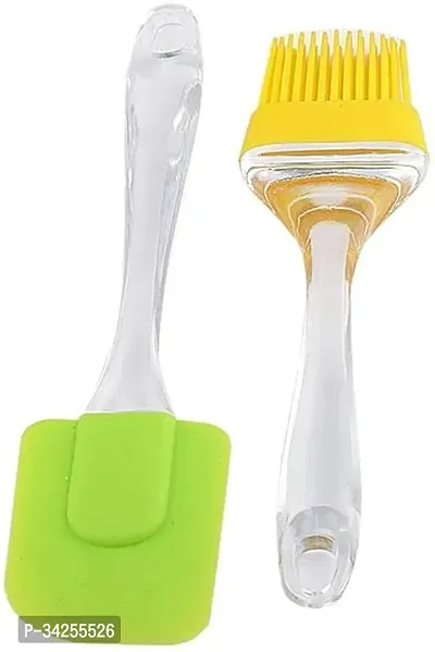 First front Silicon Basting Big Spatula Set and Multicolour, (Pack of 1)-thumb0