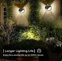 Solar Power Motion Sensor Light with 100 LED, Waterproof, Outdoor, Wall Night Light with 3 Modes, 4 Side Bright Light with Dim Mode - Security Lamp for Home, Pathways, Gallery, Wall Mount (Pac-thumb3
