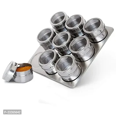 Durable Stainless Steel Magnetic Spice Storage Jar-thumb2