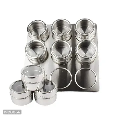 Durable Stainless Steel Magnetic Spice Storage Jar-thumb5