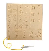 Hindi Varnamala and Vyanjan, Counting 1 to 10 Wooden tracing Board Letter with Dummy Pencil for Kids Pre-School Children Hand Writing Practice Slate Learning and Educational for 3 to 7 yrs Old-thumb3