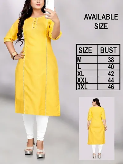 Womenand#39;s Casual Embroidered Cotton Plus size Kurti