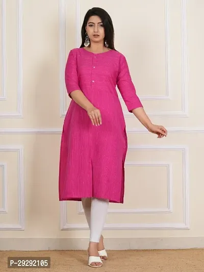 Cotton Embroidery Straight Kurti-thumb0