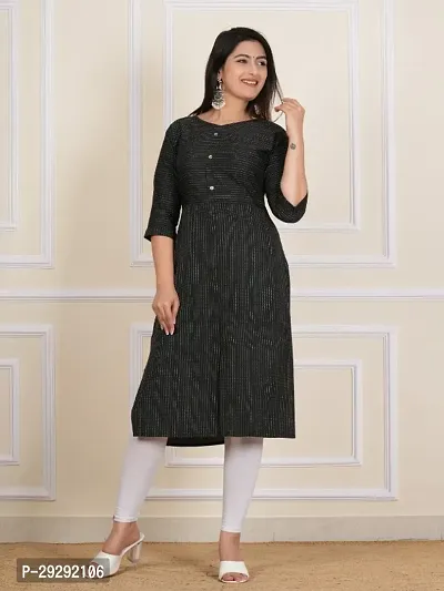 Cotton Embroidery Straight Kurti