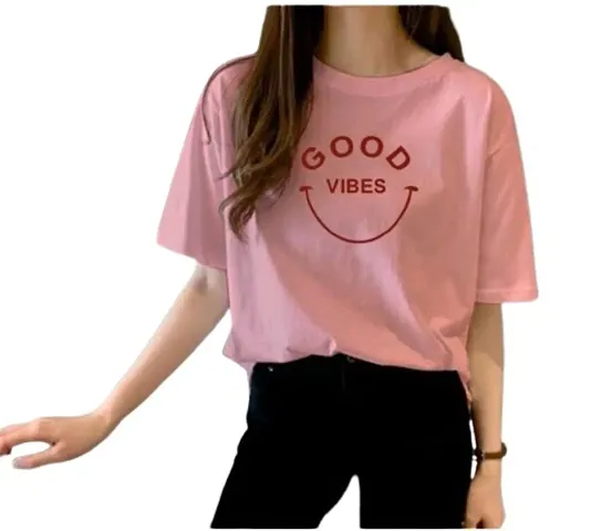 Good vibes loose fit trendy tshirts