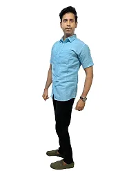 Plain_Khadi_Shirt (Medium, Blue)-thumb2