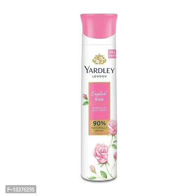 Yardley London English Rose Refreshing Deodorant Body Spray For Women, 150ml