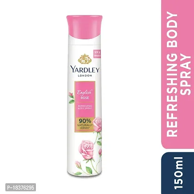 Yardley London English Rose Refreshing Deodorant Body Spray For Women, 150ml-thumb4