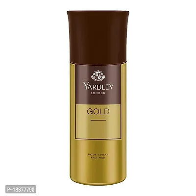 Yardley London Gold Deodorant Body Spray For Men, Fresh, 150ml-thumb0
