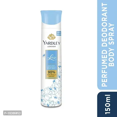 Yardley London Lace Perfumed Deo For Women, 150ml-thumb2